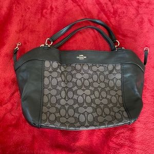 Cute small black Coach purse in good condition